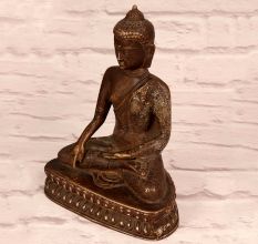 Handmade Vintage Brass Lord Buddha Statue for Decoration