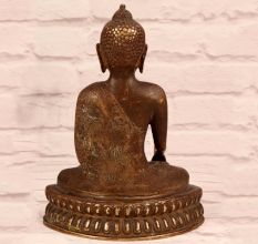 Handmade Vintage Brass Lord Buddha Statue for Decoration
