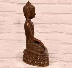 Handmade Vintage Brass Lord Buddha Statue for Decoration