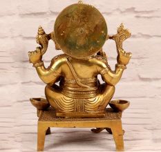Premium Brass Lord Ganesha Statue for Prayer Room