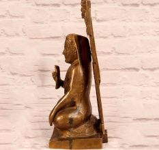 Handmade Finest Brass Raghavendra Swamy Statue for Decor