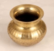Brown Finest Brass Holy Water Pot Lota for Decoration