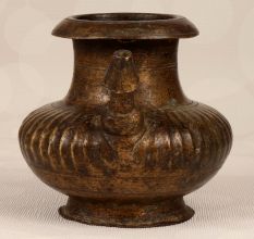 Vintage Handmade Brass Holy Water Pot with Spout