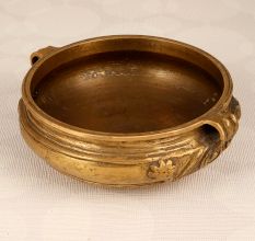 South Indian Handmade Brass Urli for Flower Decoration