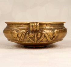 South Indian Handmade Brass Urli for Flower Decoration