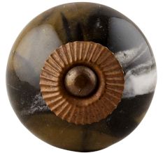 Marble Round Ceramic Knob (1)