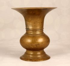 South Indian Brass Flower Pot for Home and Office Decor