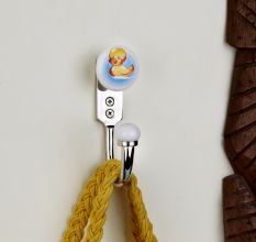 Cute Baby Duck Ceramic Kids Wall Hook