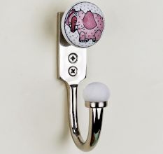 Decorative Elephant Ceramic Kids Wall Hook