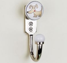 Puppy Ceramic Kids Wall Hook