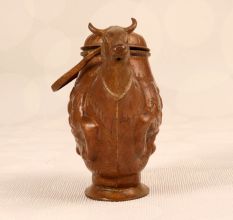 Handcrafted Copper Holy Water Pot in Cow Shape for Decor