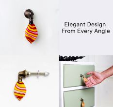 Multicolor Glass Pull Teardrop Cabinet Knob