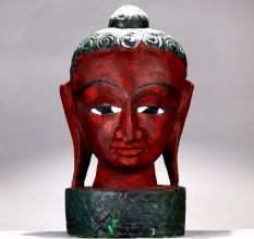 Handmade Abstract Art Wooden Buddha Statue for Decoration