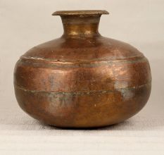 Handcrafted High-Quality Brass Water Pot in Himalayan Art