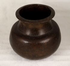 Indian Handcrafted Brass Cooking Pot from Hyderabad