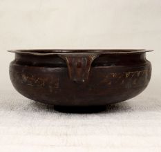 Indian Traditional Vintage Brass Urli for Flower Decoration