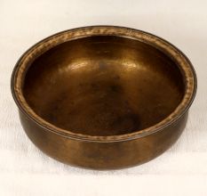 Handcrafted Vintage Finest Brass Pot from Himachal for Decor