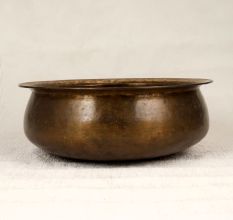 Handcrafted Vintage Finest Brass Pot from Himachal for Decor