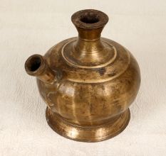 Vintage Brass Hookah Base in Himalayan Art for Decoration