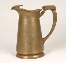 Handcrafted English Art Brass Jug with Handle for Collection