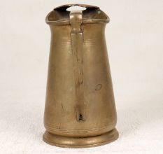 Handcrafted English Art Brass Jug with Handle for Collection