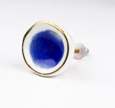 Handmade Blue Ceramic Wardrobe Knob Online