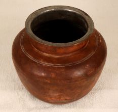Antique Brown Handmade Flower Pot Made of Finest Brass