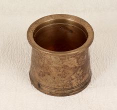Vintage Handmade Brass Panchpatra Holy Pot for Decor