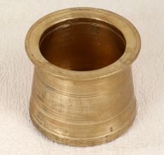 Sturdy Finest Brass Panchpatra Holy Pot in South Indian Art