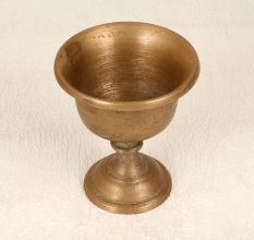 Brown Finish Traditional Kumkum Cup Made of Finest Brass