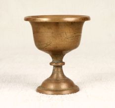 Brown Finish Traditional Kumkum Cup Made of Finest Brass
