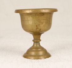 Vintage Handmade Brass Kumkum Tilak Cup for Decor