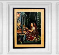Vintage Paper Print of Lord Krishna for Prayer Room