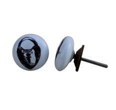 Ceramic Painted Lock Knob
