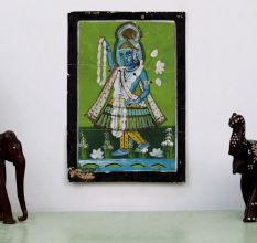 Vintage Beautiful Painting of Lord Krishna for Prayer Room