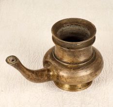 High-Quality Brass Holy Pot with Spout from South India