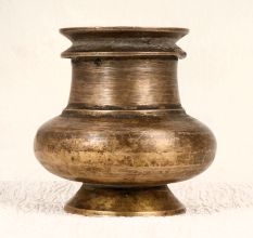 High-Quality Brass Holy Pot with Spout from South India
