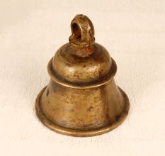 Handmade Bell with Loop Made of Bell Metal for Hanging