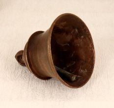 Brown High-Quality Temple Bell Made of Bell Metal for Decor