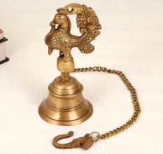 Handcrafted Traditional Hanging Temple Bell Made of Bell Metal