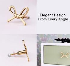 Decorative Brass Golden Bow Drawer Knob