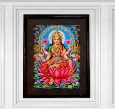 Goddess Laxmi Paper Painting by S.Sita Ram for Prayer Room