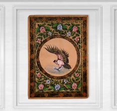 Used Paper Painting of Eagle for Home Decoration