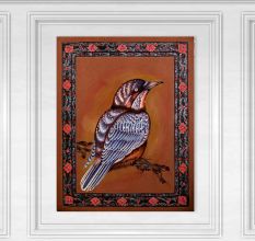 Used Colourful Paper Painting of Bird for Home Decoration