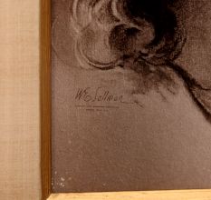 Vintage Paper Photograph of a Man in European Art