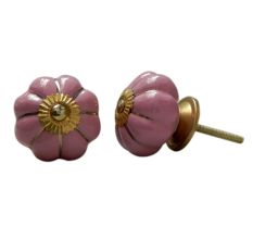 Pink Melon Ceramic Knob