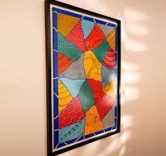 Colourful Archival Ink Canvas Painting for Decoration