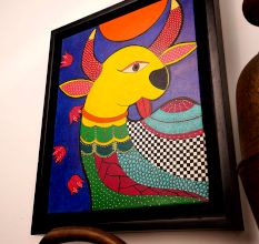 Modern Acrylic Archival Ink Canvas Painting for Decoration