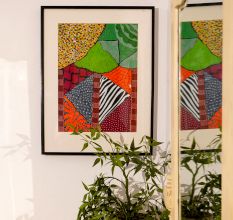 Beautiful Colorful Acrylic Archival Ink Paper Painting for Collection