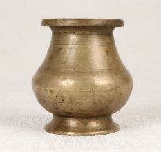 Handmade Holy Water Pot Lota Made of Brass for Temple